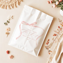 BELLA Blush Bow Hon Bryter Ut Bröllopsfest
