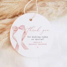 BELLA Blush Bow Hon Bryter Ut Tack