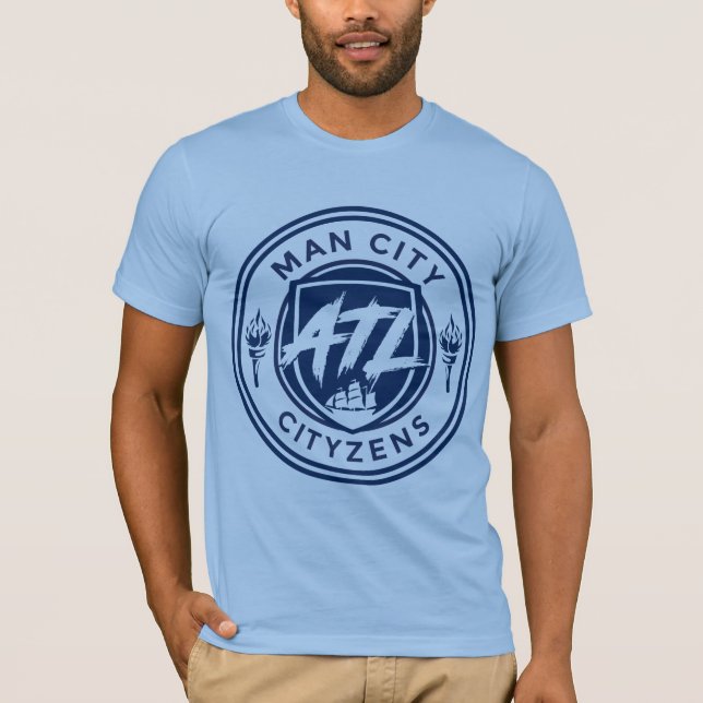 Bella Canvas ATL Cityzens Blue T-Shirt (Framsida)