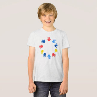 Bella+Canvas Camiseta Tri-blend para Jovens Mãos T Shirt