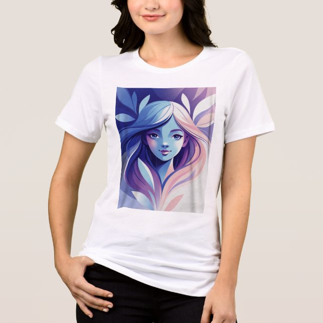 Bella+Canvas Dam Tri-blend T-Shirt (Framsida)