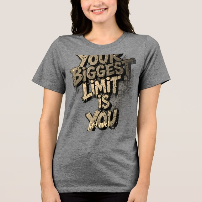 Bella+Canvas Dam Tri-blend T-Shirt (Framsida)
