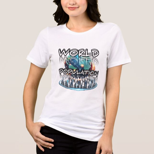 Bella+Canvas Dam Tri-blend T-Shirt, Solid Svart T Shirt (Framsida)