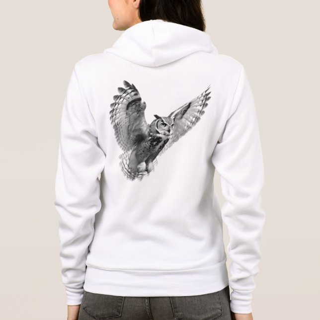 Bella+Canvas Full-Zip Hoodie T Shirt (Baksida)