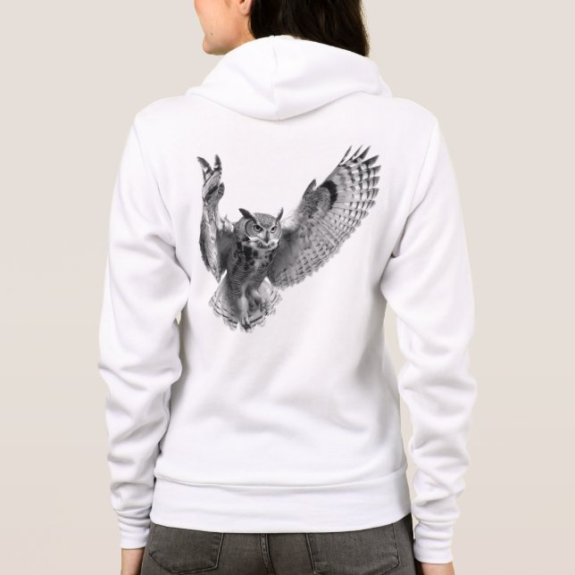 Bella+Canvas Full-Zip Hoodie T Shirt (Baksida)