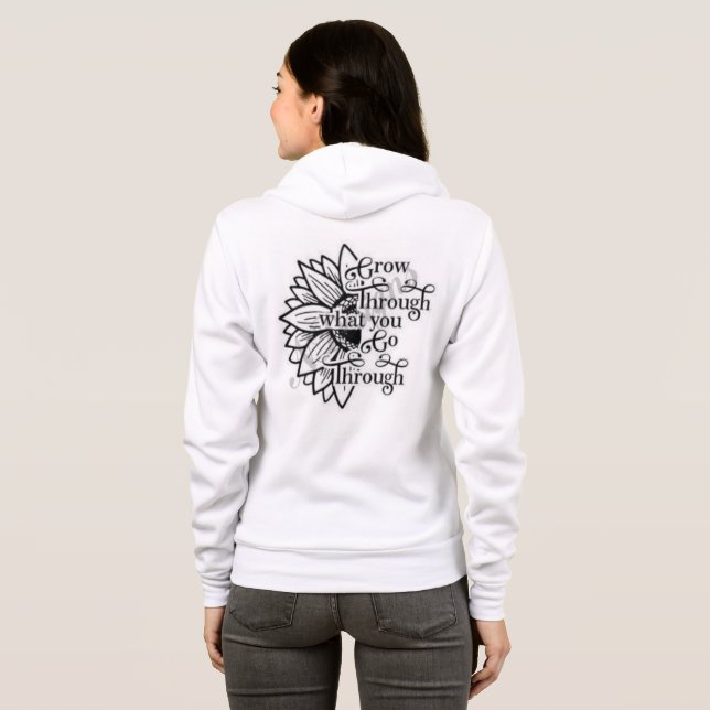 Bella canvas full zip hoodie  t shirt (Hel baksida)
