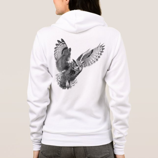 Bella+Canvas Full-Zip Hoodie T Shirt (Baksida)