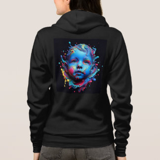 Bella+Canvas Fullt-Zip-Sweatshirts med teckningar T Shirt