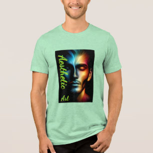 Bella+Canvas Herr Tri-blend T-Shirt, Vit, Vuxen T Shirt