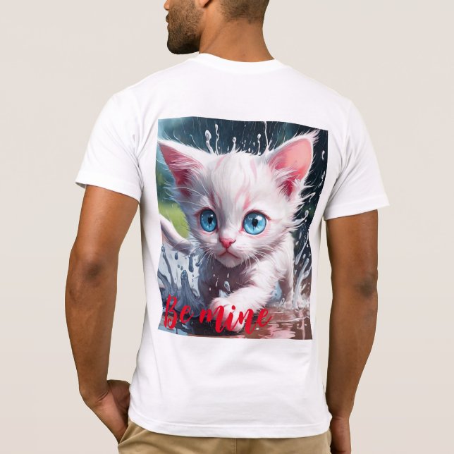 Bella Canvas Jersey Kortärmad T-Shirt Kittens (Baksida)