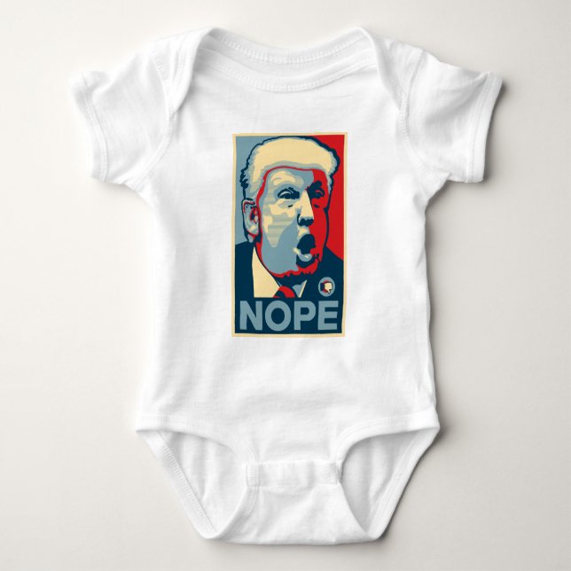 Bella+Canvas Jersey V-Nacke T-Shirt - NOPE - Black (Framsida)