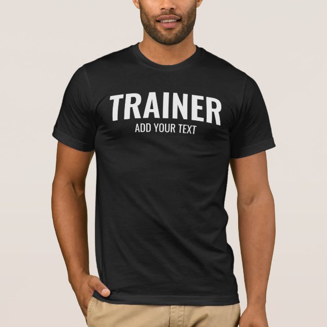 Bella+Canvas Kortärmad Trainer Coach Manar T Shirt (Framsida)
