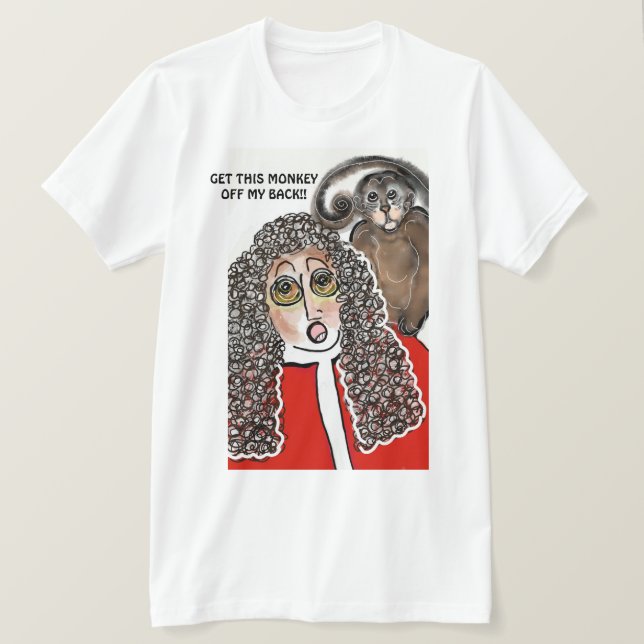 Bella Canvas Manar-shirt! Funny domare Monkey Tee (Design framsida)