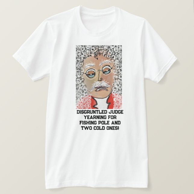 Bella Canvas Manar T-Shirt Funny, vismisk domare! (Design framsida)