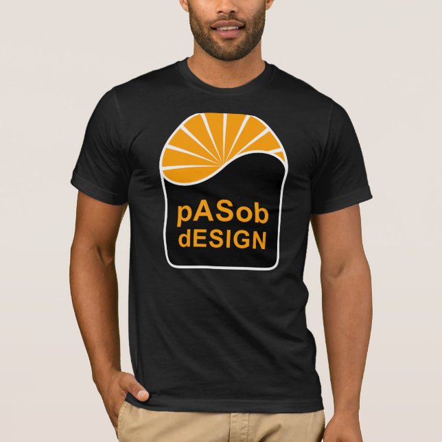 Bella Canvas Poly-Cotton Blandad T-Shirt, Svart Tröja (Framsida)