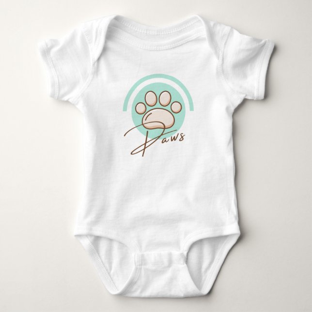 Bella+Canvas Spädbarn Tri-Blend Onesie  T Shirt (Framsida)