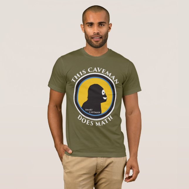 Bella Canvas T-Shirt: Math Smart Grottman Tröja (Hel framsida)