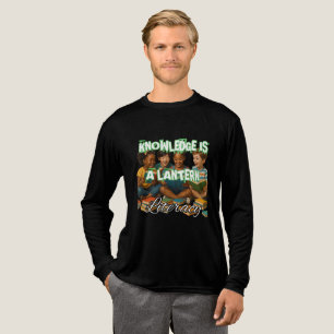 Bella+Canvas Tri-blend Långärmad Shirt, Solid Bl T Shirt