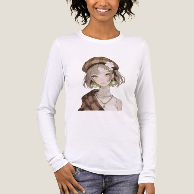 Bella+Canvas Tri-blend Långärmad Tröja (Framsida)