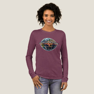 Bella+Canvas Tri-blend Långärmad Tröja, Vit, S T Shirt