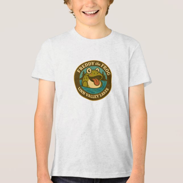 Bella+Canvas Tri-blend Long Sleeve Shirt, Solid Bl T Shirt (Framsida)