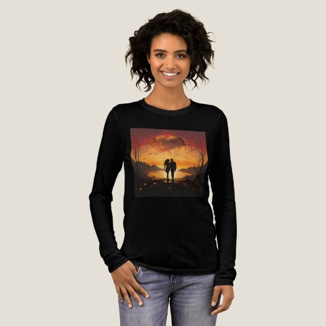 Bella+Canvas Tri-blend Long Sleeve Shirt T (Hel framsida)