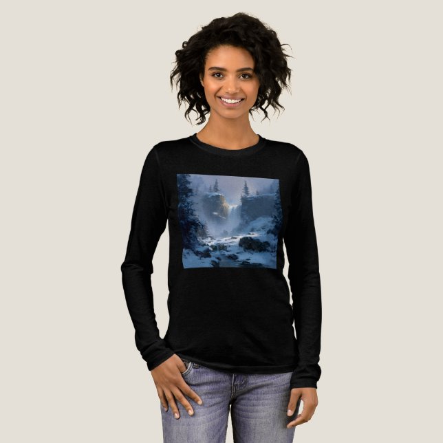 Bella+Canvas Tri-blend Long Sleeve Shirt T (Hel framsida)