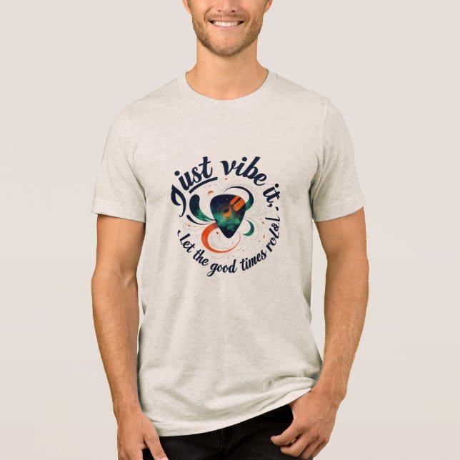 Bella+Canvas Tri-blend T-Shirt for Music Lovers (Framsida)