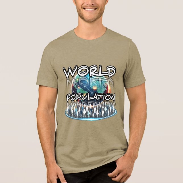 Bella+Canvas Tri-blend T-Shirt, Solid Black Trible T Shirt (Framsida)
