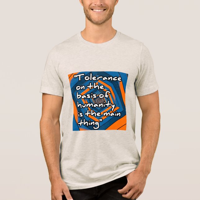 Bella+Canvas Tri-blend T-Shirt, Solid Black Trible T Shirt (Framsida)