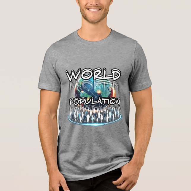Bella+Canvas Tri-blend T-Shirt, Solid Black Trible T Shirt (Framsida)