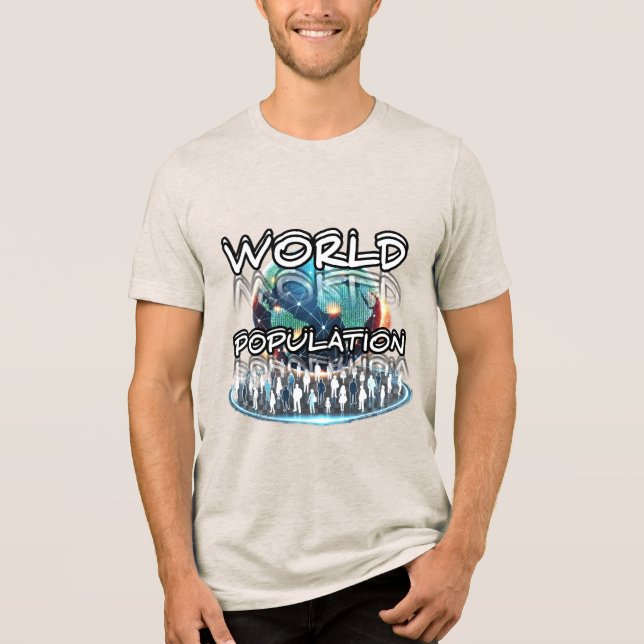 Bella+Canvas Tri-blend T-Shirt, Solid Black Trible T Shirt (Framsida)