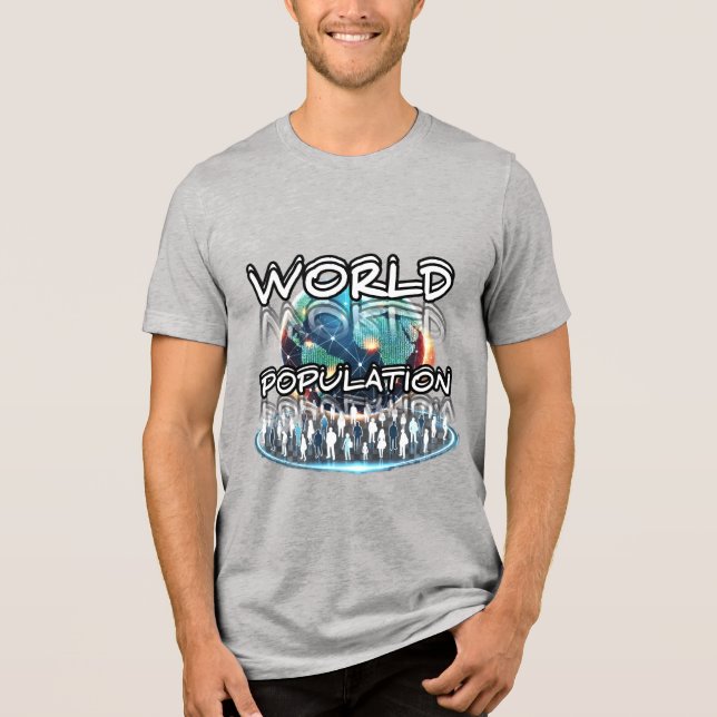 Bella+Canvas Tri-blend T-Shirt, Solid Black Trible T Shirt (Framsida)