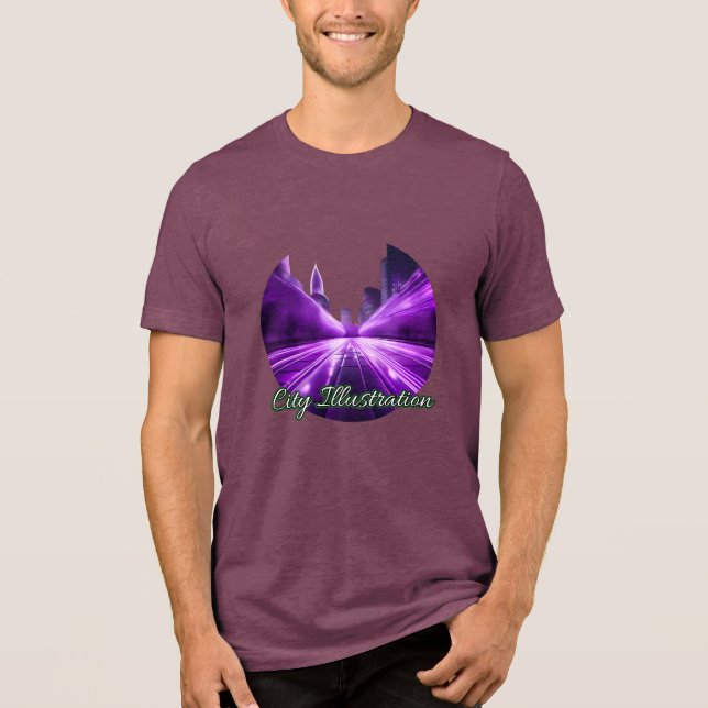 Bella+Canvas Tri-blend T-Shirt, Solid Black Trible T Shirt (Framsida)
