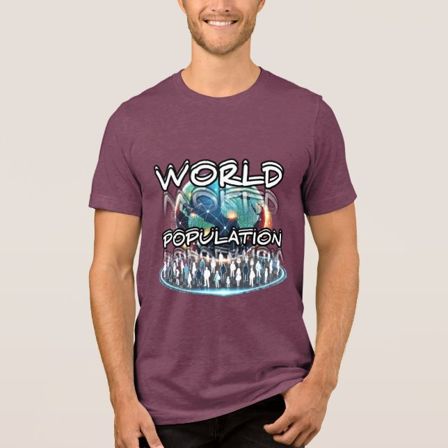 Bella+Canvas Tri-blend T-Shirt, Solid Black Trible T Shirt (Framsida)