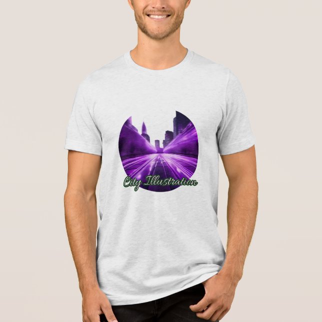 Bella+Canvas Tri-blend T-Shirt, Solid Black Trible T Shirt (Framsida)