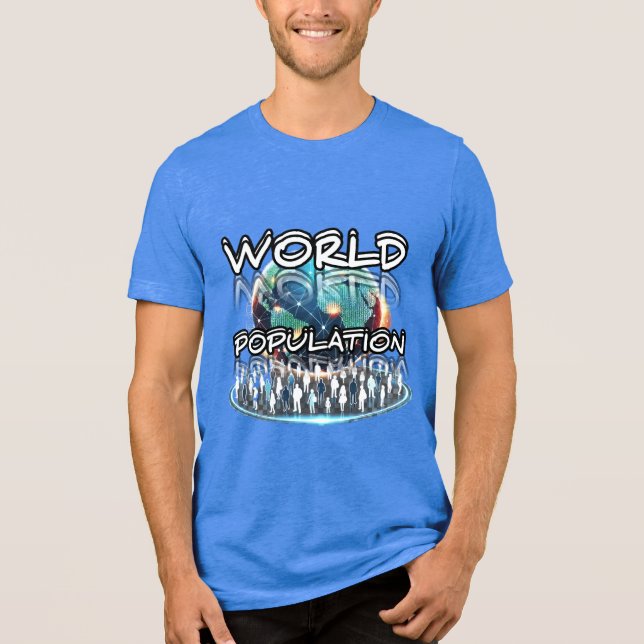 Bella+Canvas Tri-blend T-Shirt, Solid Svart Trible T Shirt (Framsida)