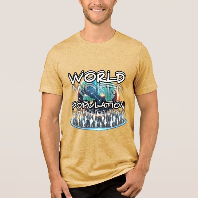 Bella+Canvas Tri-blend T-Shirt, Solid Svart Trible T Shirt (Framsida)