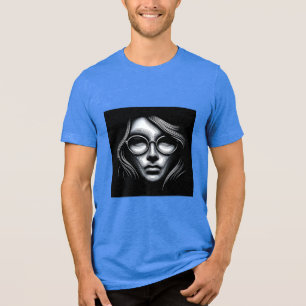 Bella+Canvas Tri-blend T-Shirt, Solid Svart Trible T Shirt