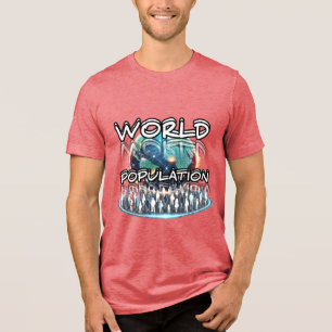 Bella+Canvas Tri-blend T-Shirt, Solid Svart Trible T Shirt