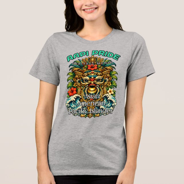 Bella+Canvas Tri-blend T-Shirt, Vit, Adult S T Shirt (Framsida)