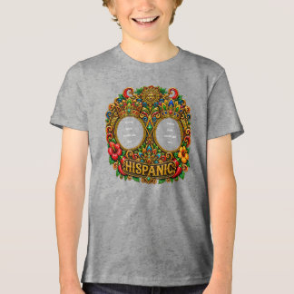 Bella+Canvas Ungdom Tri-blend T-Shirt, Vit Fläck, T Shirt