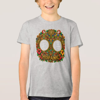 Bella+Canvas Ungdom Tri-blend T-Shirt, Vit Fläck, T Shirt