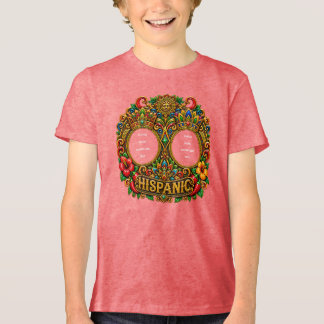 Bella+Canvas Ungdom Tri-blend T-Shirt, Vit Fläck, T Shirt