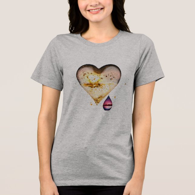 Bella+Canvas Women's Tri-blend T-Shirt (Framsida)