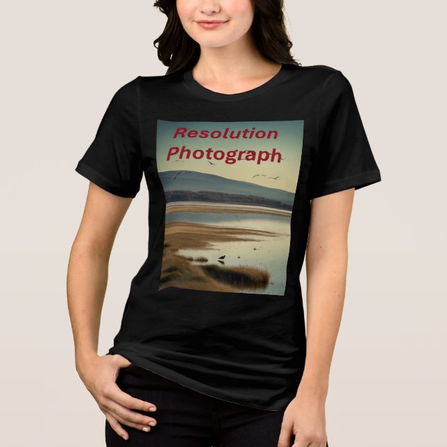 Bella+Canvas Women's Tri-Blend T-Shirt - "Lac avec (Framsida)