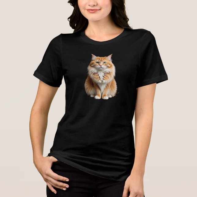 Bella+Canvas Women's Tri-blend T-Shirt, Solid Blac T Shirt (Framsida)