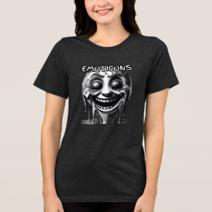 Bella+Canvas Women's Tri-blend T-Shirt, Solid Blac T Shirt