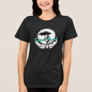Bella+Canvas Women's Tri-blend T-Shirt, Solid Blac T Shirt
