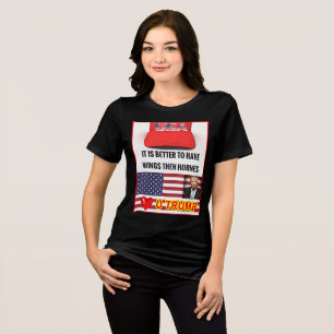 Bella+Canvas Women's Tri-blend Trump Älskare T-Shi T Shirt